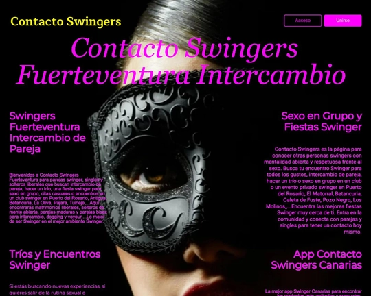 Contacto Swingers Fuerteventura Intercambio de Pareja Logo